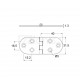 OVAL FLAT HINGE 32x80 / ANTIQUE VARIOUS HINGES